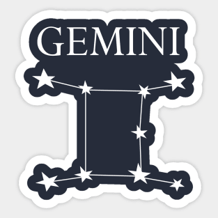 Gemini Zodiac Constellation Sticker